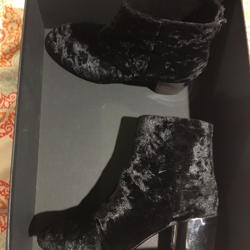 Rag & Bone Drea Boot Black crushed velvet Bootie - Picture 8 of 8